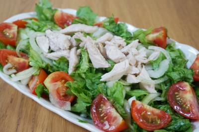 鶏むね肉のごま生姜風