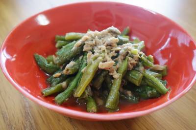 いんげんとツナの煮物