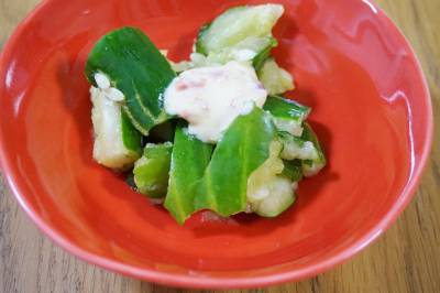 梅マヨきゅうり