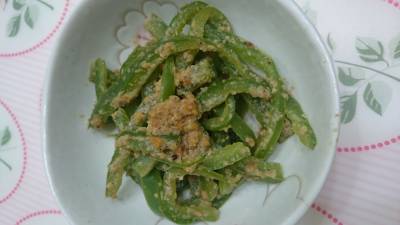 ピーマンのごまあえ