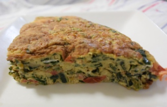 夏野菜入りオープンオムレツ