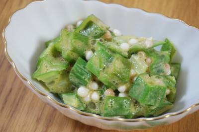 オクラのアンチョビあえ