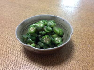 オクラのアンチョビあえ