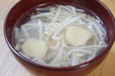 しょうがともやしのとろみスープ
