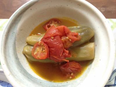 なすとトマトの煮物