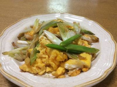 卵とねぎの炒め物