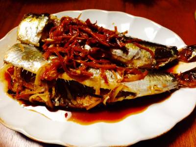 いわしのしょうが煮