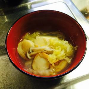 白菜と帆立ての薄味煮