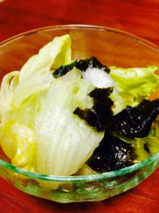 のりとレタスのサラダ