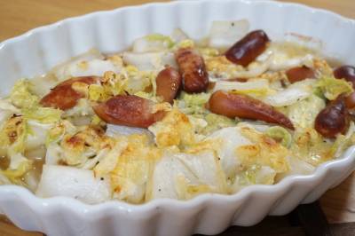 白菜のチーズ焼き