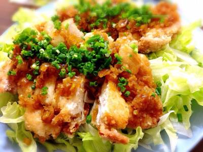 揚げ鶏のねぎソース