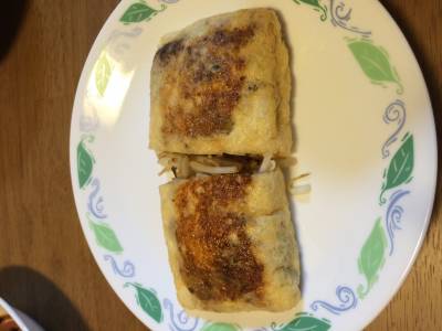 もやしのきつね焼き