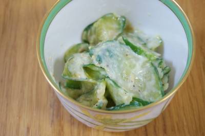 きゅうりのマスタードソース