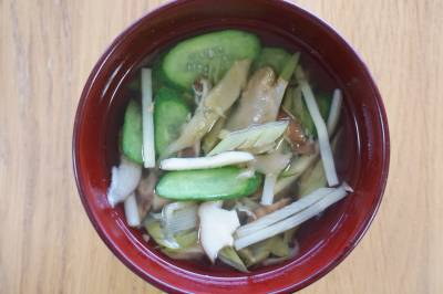 豆腐とザーサイのスープ