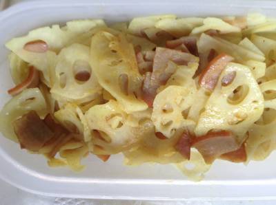 れんこんのカレーサラダ