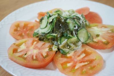 きゅうりとわかめの和風サラダ