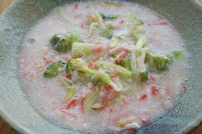 ブロッコリーのかにあんかけ