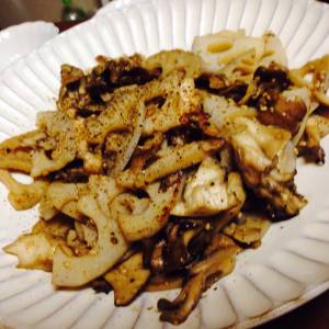 厚切りれんこんのきんぴら