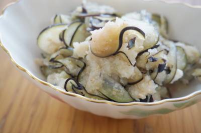 なすの塩もみ 明太子風味