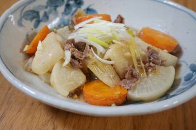 牛肉と大根の薬味煮