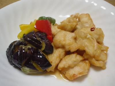 鶏肉となすの南蛮漬け