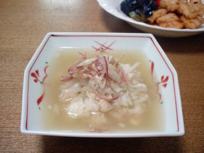 もやしのあんかけ雑炊