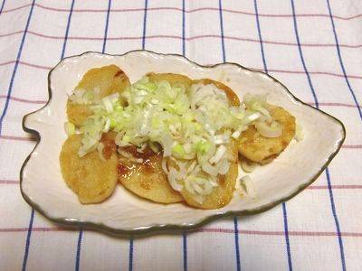 長いものステーキ いかへしこガーリックしょうゆたれ