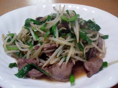 レバにら炒め