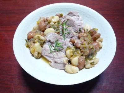 豚肉と白いんげんの煮込み