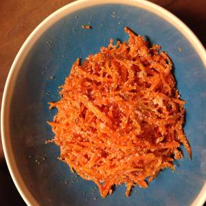 にんじんの明太子炒め