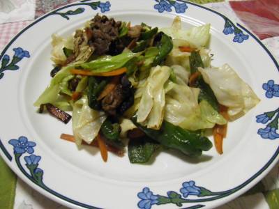 シャッキリ野菜炒(いた)め