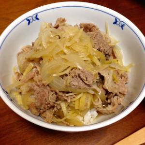 しょうがたっぷり牛丼