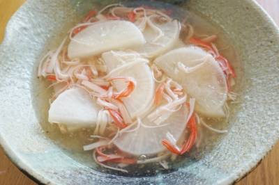大根のかに風味あん