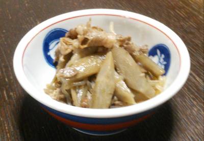 ごぼうと糸こんにゃくの炒め煮
