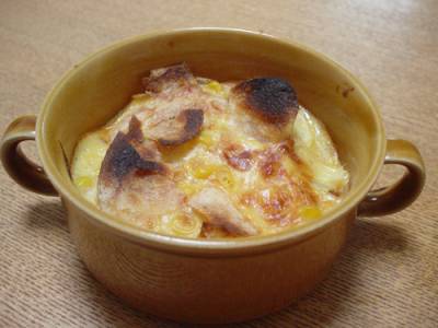 キャベツとポテトチップスのココット