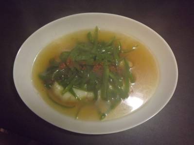 ピーマンと白身魚の甘酢あんかけ