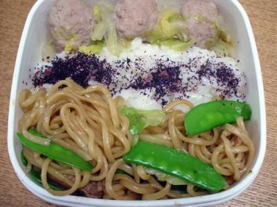 豚肉とキャベツのソース焼きそば