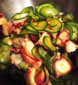 たこときゅうりの酢の物