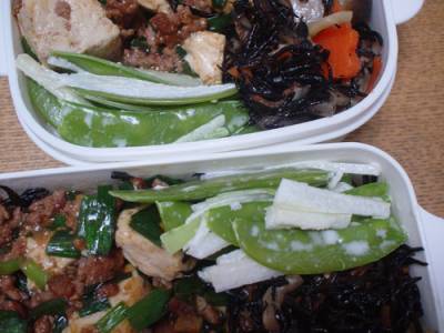 絹さやのサラダ