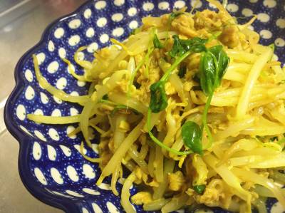 ツナもやし炒め