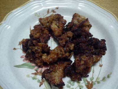 豚こまの竜田揚げ