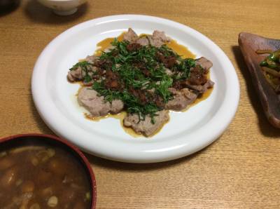 豚ヒレ肉の梅たたき