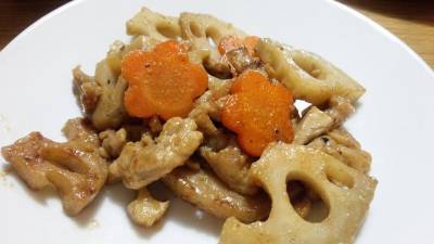豚肉とれんこんの炒め煮