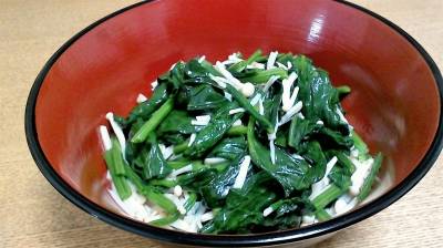 青菜のえのきあえ
