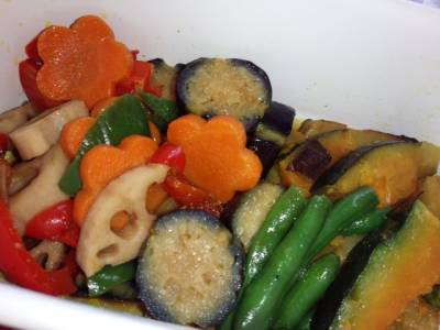 夏野菜の揚げびたし