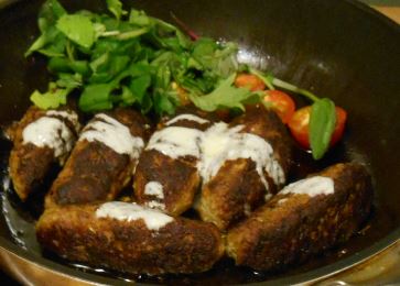 ひき肉のケバブ