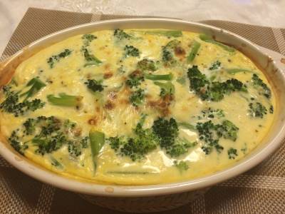 ブロッコリーのキッシュ風