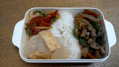 薄切り酢豚弁当