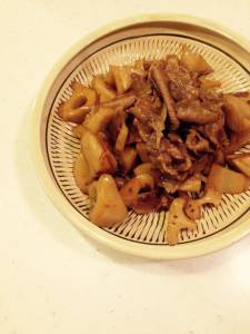 豚肉とれんこんの炒め煮