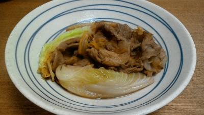 焼き白菜と豚肉のクッタリ煮